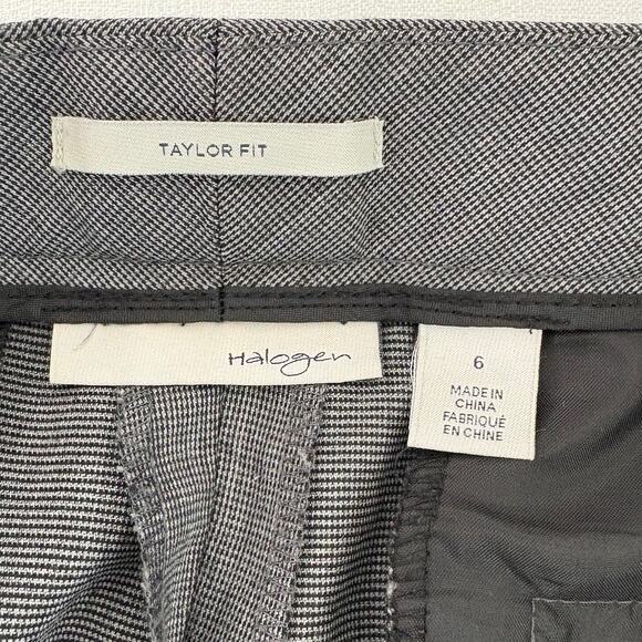 Halogen Gray Womens Business Pants Suit Sz 4/6 Taylor Fit Interview Careerwear - Picture 5 of 16